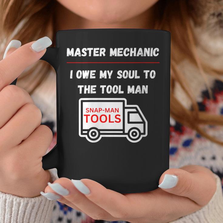 Master Mechanic I Owe My Soul Dad Mechanics Sarcastic Coffee Mug Unique Gifts