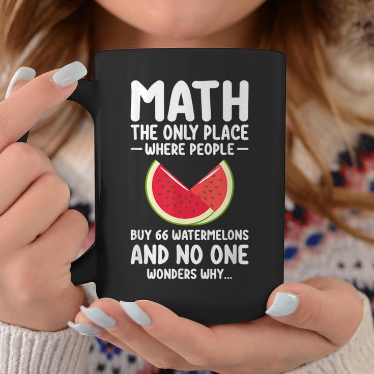 Math And Watermelons Mathematics Calculation Numbers Coffee Mug Personalized Gifts