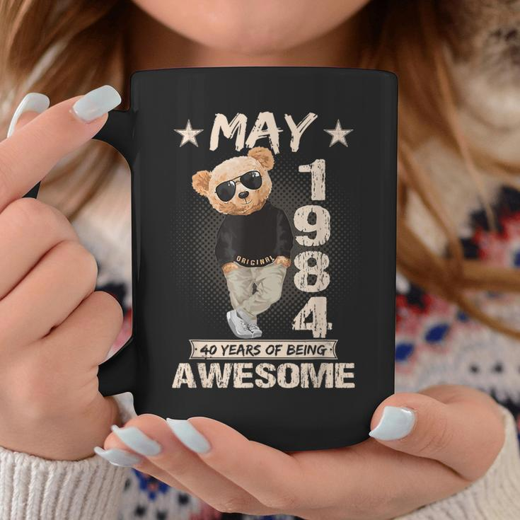 May 40Th Birthday 1984 Awesome Teddy Bear Coffee Mug Unique Gifts