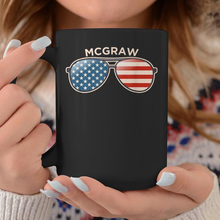 Mcgraw Ny Vintage Us Flag Sunglasses Coffee Mug Unique Gifts