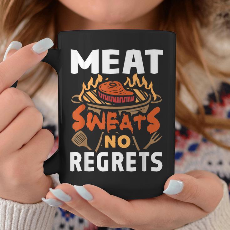 Meat Sweats No Regrets Barbecue Bbq Grill Bacon Coffee Mug Unique Gifts