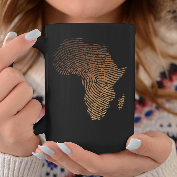 Melanin Shades Africa Map Africa Dna Fingerprint Coffee Mug Unique Gifts