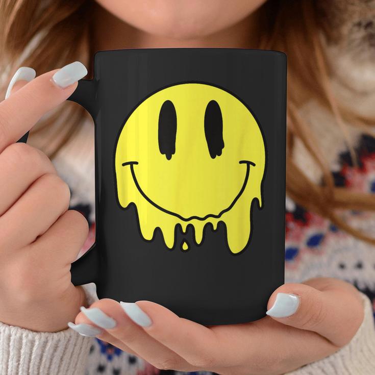 Melting Yellow Smile Smiling Melted Dripping Face Cute Coffee Mug Unique Gifts