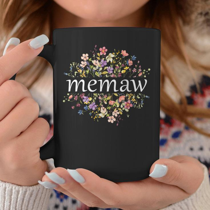 Memaw For Mom Wildflower Floral Women's Coffee Mug Funny Gifts