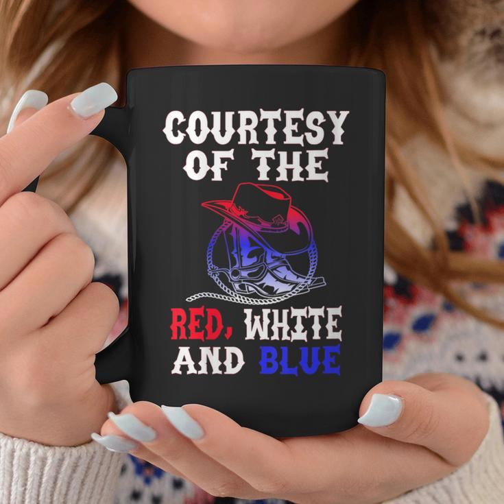 Men's Courtesy Red White And Blue Coffee Mug Funny Gifts
