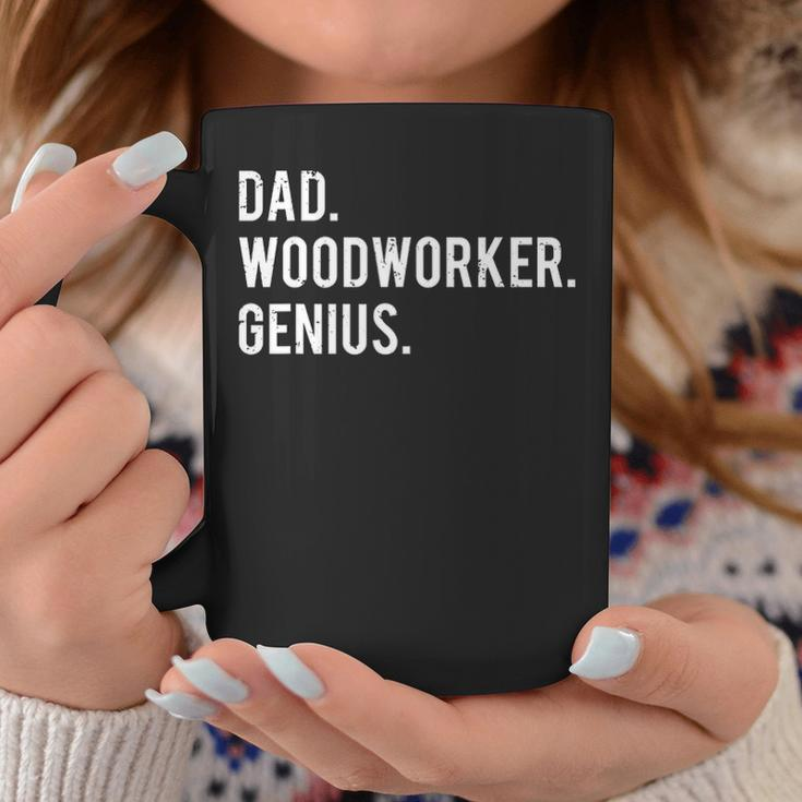 Mens Dad Woodworker Genius Woodworking Father Coffee Mug Unique Gifts