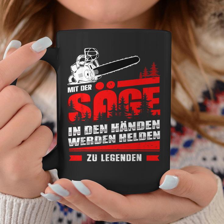 Men's Mit Der Säge In Den Hände Werden Helden Zu Legend Tassen Lustige Geschenke