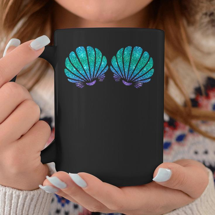 Mermaid Sea Shell Bra Costume Coffee Mug Funny Gifts