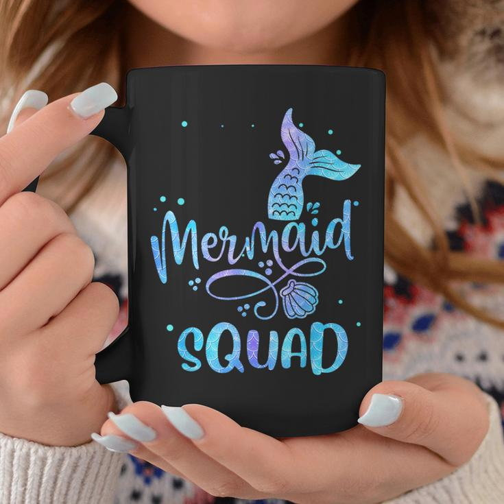 Mermaid Squad Cute Girls Birthday Squad Mermaid Tail Party Coffee Mug Funny Gifts