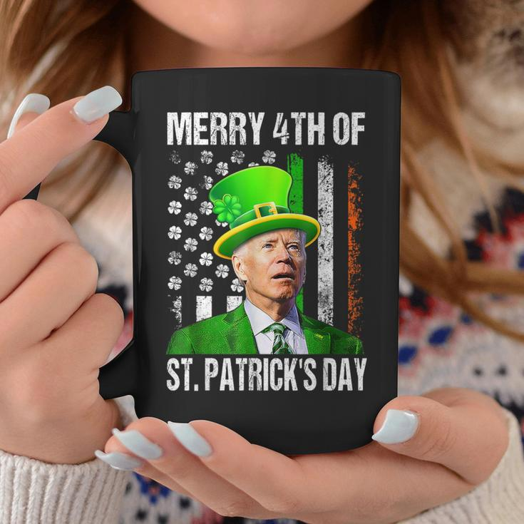 Merry 4Th Of St Patrick's Day Joe Biden Leprechaun Hat Coffee Mug Unique Gifts