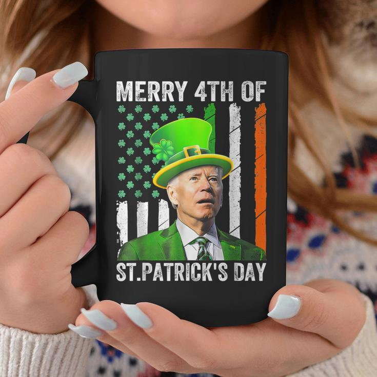 Merry 4Th Of St Patrick's Day Joe Biden Leprechaun Hat Coffee Mug Unique Gifts