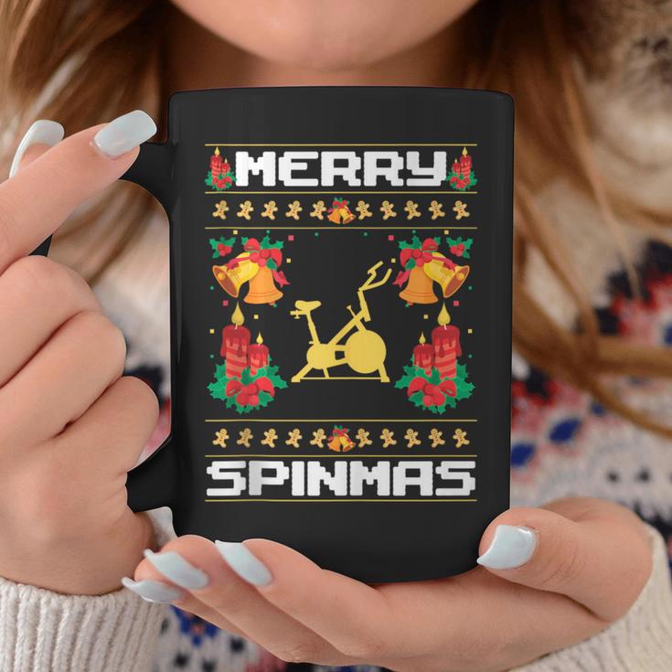 Merry Spinmas Spin-Bike Ugly Christmas Xmas Party Coffee Mug Unique Gifts