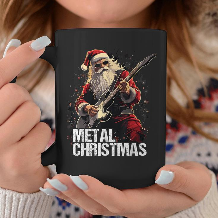 Metal Christmas Christmas Santa Guitar Tassen Lustige Geschenke