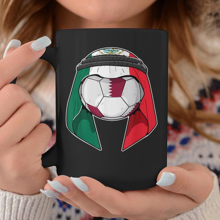Mexico Flag Keffiyeh Soccer Ball Fan Jersey Coffee Mug Unique Gifts