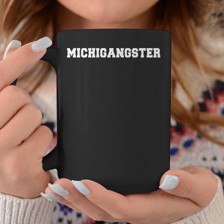 Michigangster State Of Mi Home Native Thug From Michigan Coffee Mug Unique Gifts