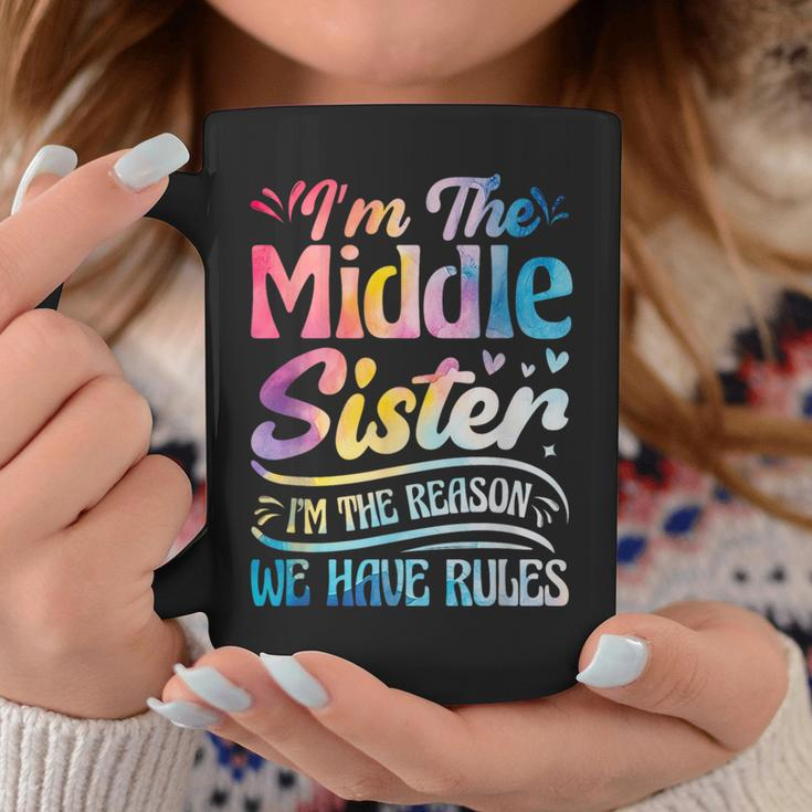 Middle Sister I'm The Reason We Have Rules Matching Coffee Mug Unique Gifts