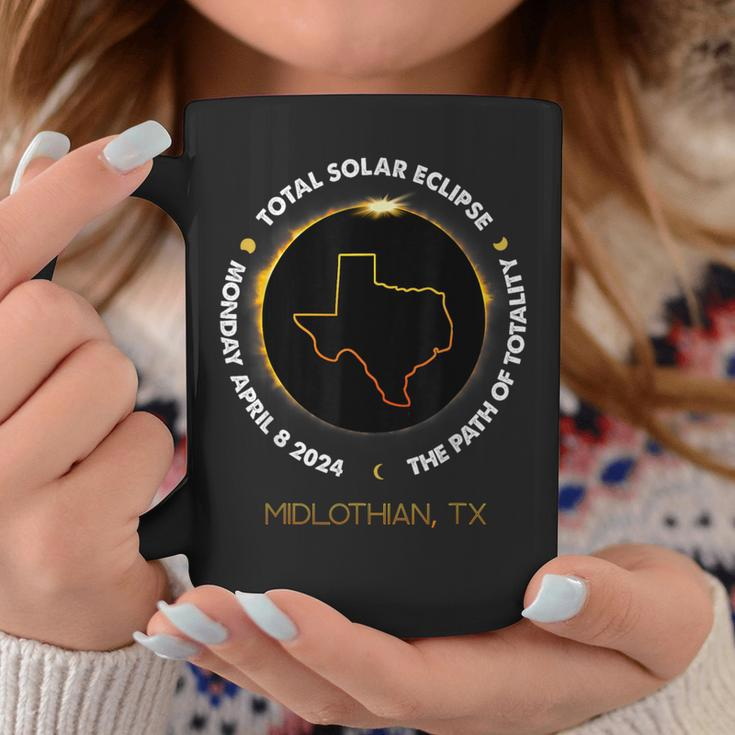 Midlothian Texas Total Solareclipse 2024 Coffee Mug Unique Gifts