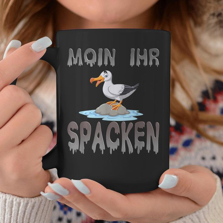 Moin Ihr Spacken Norden Seagull Flat German Slogan Tassen Lustige Geschenke