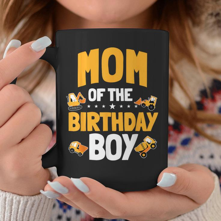 Mom Of The Birthday Boy Construction Worker Bday Party Coffee Mug Unique Gifts