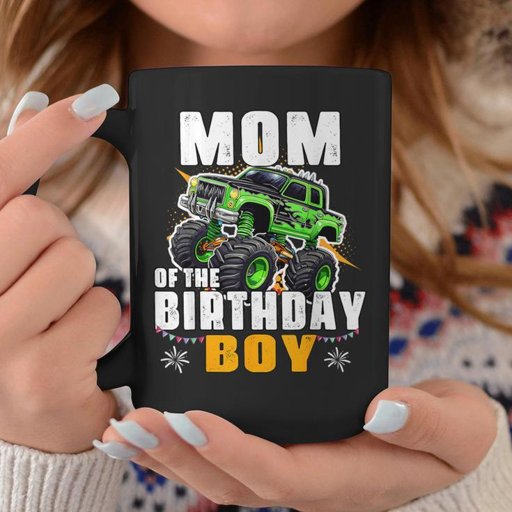 Mom Of The Birthday Boy Monster Truck Birthday Family Coffee Mug Unique Gifts