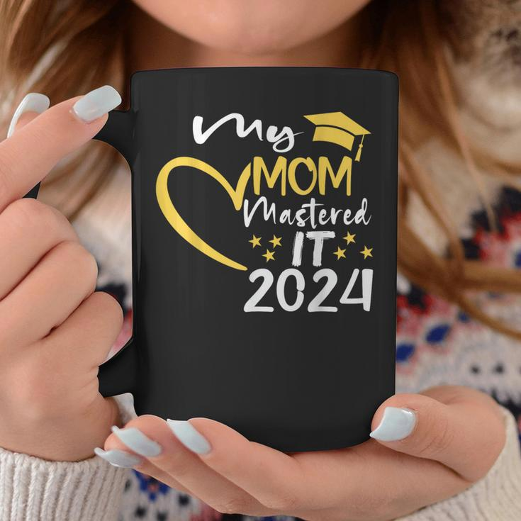 My Mom Mastered It Class Of 2024 Masters Graduation Coffee Mug Unique Gifts
