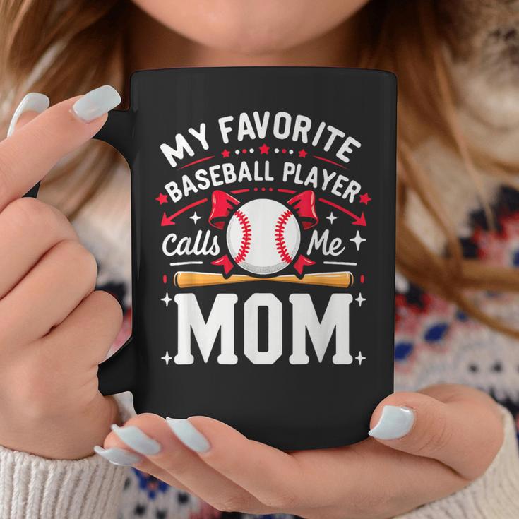 MomBall Player My Favorite Baseball Player Calls Me Mom Coffee Mug Unique Gifts