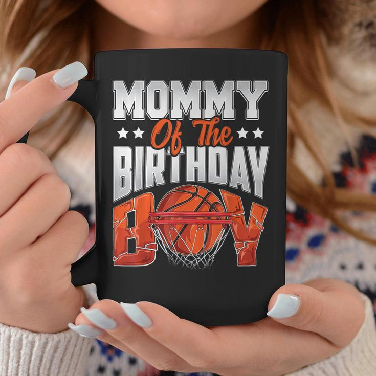 Mommy Basketball Birthday Boy Family Baller B-Day Party Coffee Mug Personalized Gifts