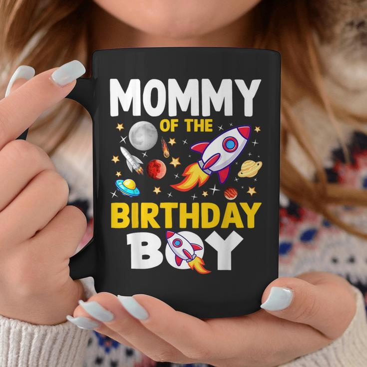 Mommy Of The Birthday Boy Space Bday Party Celebration Coffee Mug Personalized Gifts