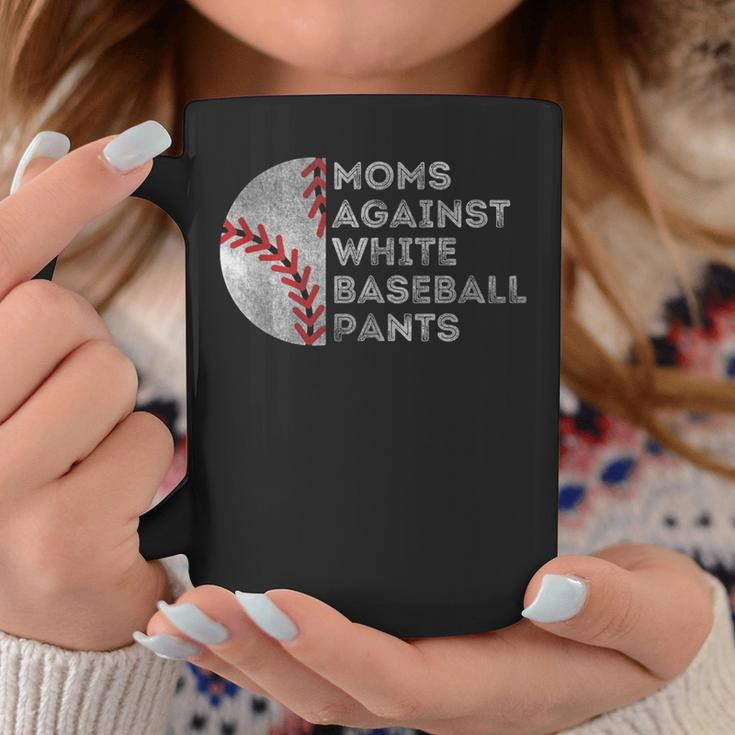 Moms Against White Baseball Pants Baseball Mom Coffee Mug Funny Gifts