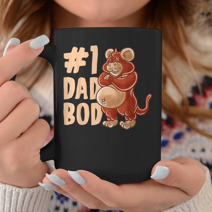 Monkey Dad Best Dad Bod Daddy Chimpanzee Ape Father's Day Coffee Mug Unique Gifts
