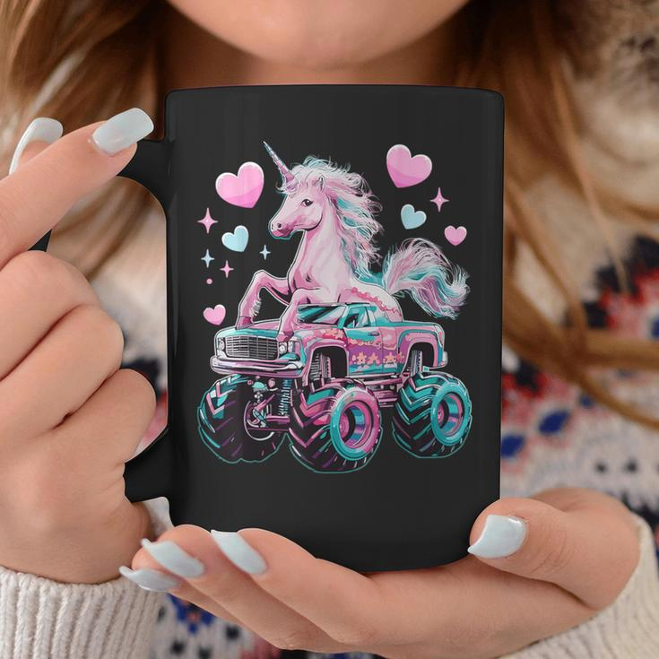 Monster Truck Unicorn Girl Birthday Party Monster Truck Coffee Mug Unique Gifts