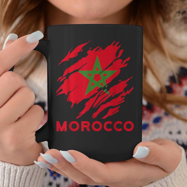 Morocco Flag Vintage Style Retro Morocco Football Mor Tassen Lustige Geschenke