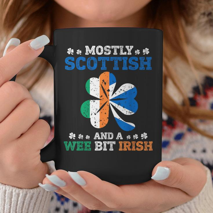 Mostly Scottish And A Wee Bit Irish St Patrick Day Coffee Mug Personalized Gifts