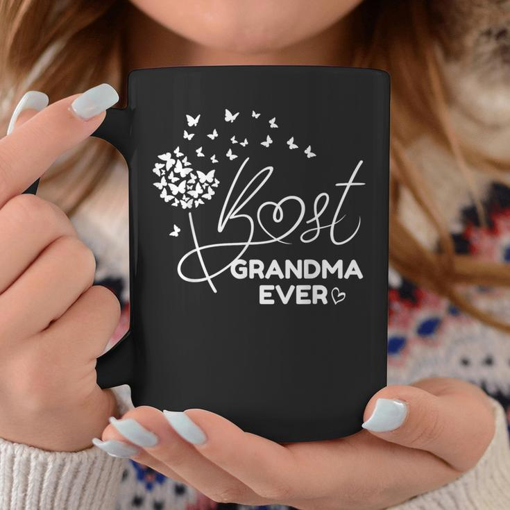For Grandma Best Grandma Ever Butterfly Coffee Mug Funny Gifts