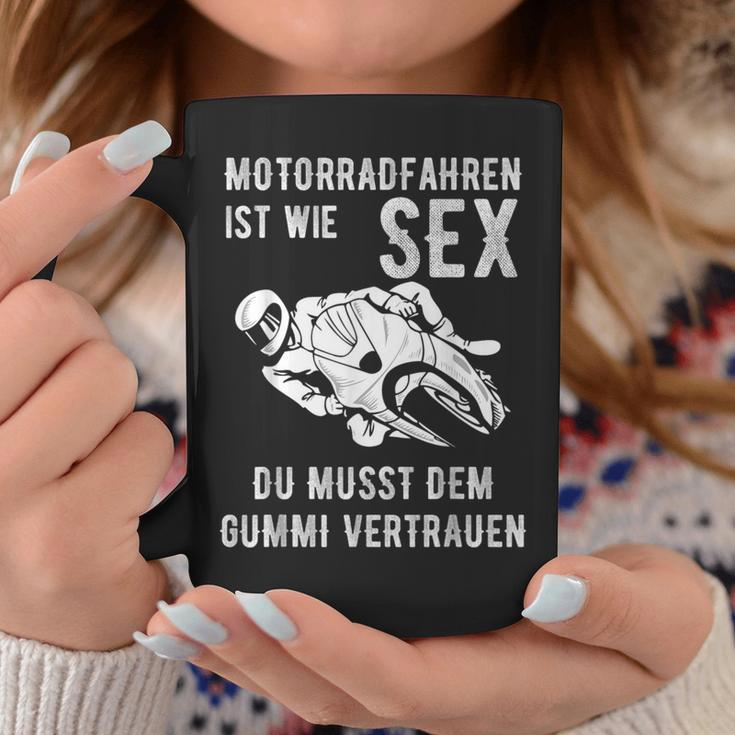 With Motorradfahren Ist Wie Sex Motif Tassen Lustige Geschenke