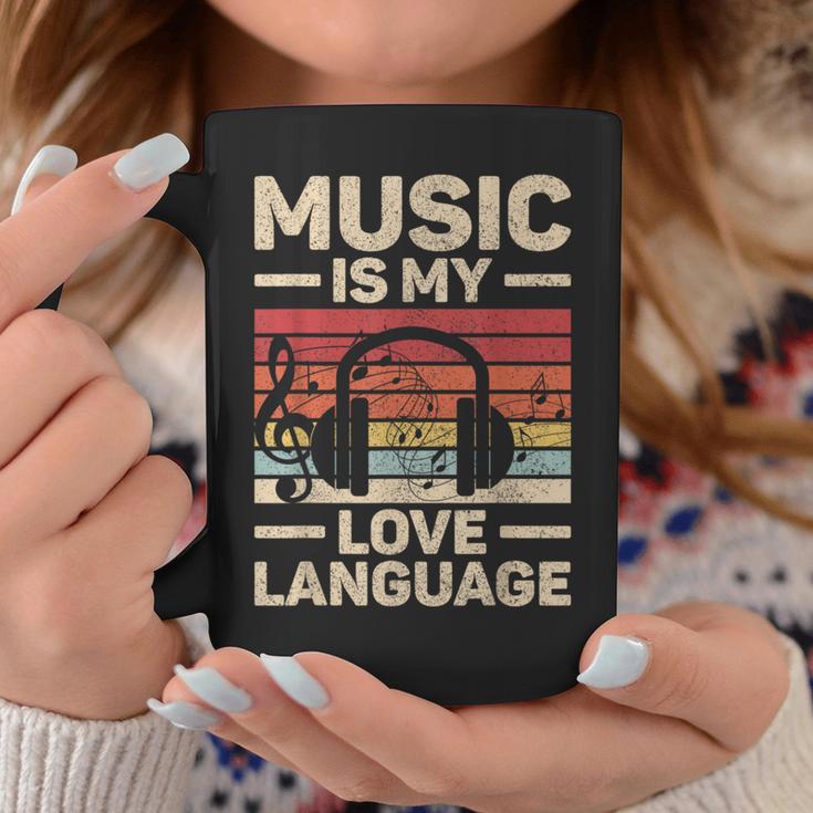 Music Is My Love Language Musician Outfit Edm Music Lover Dj Coffee Mug Unique Gifts