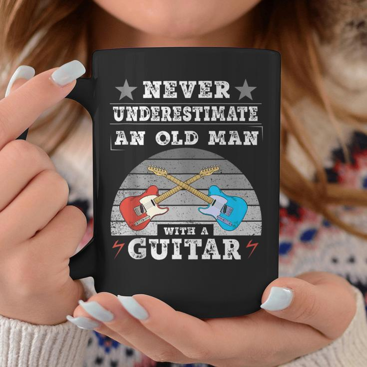 Musician Man Never Underestimate An Old Man With A Guitar Coffee Mug Personalized Gifts