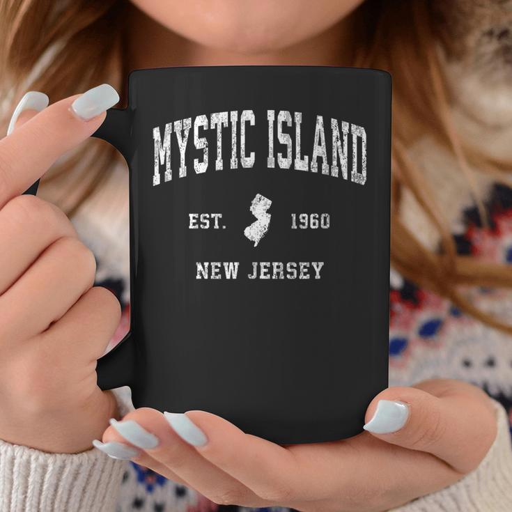 Mystic Island New Jersey Nj Vintage Athletic Sports Coffee Mug Unique Gifts