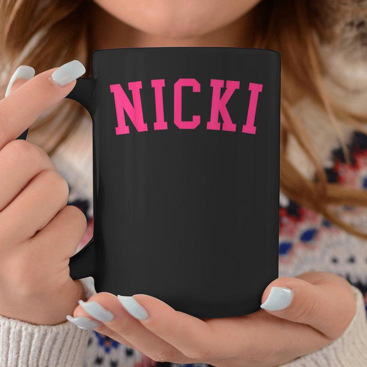 Name Nicki Personalized I Love Nicki Vintage Retro Coffee Mug Funny Gifts