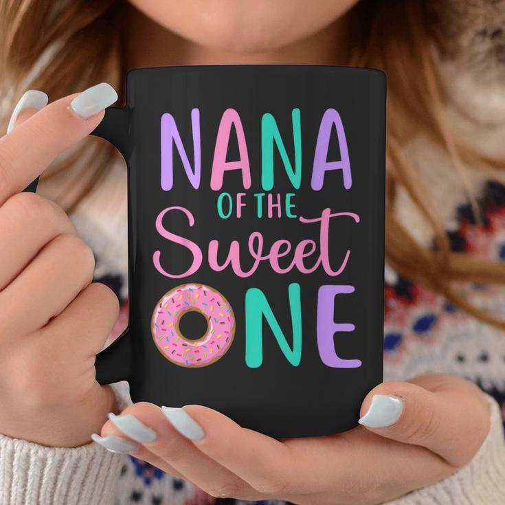 Nana Of The Sweet One Grandma 1St Birthday Girl Donut Party Coffee Mug Funny Gifts