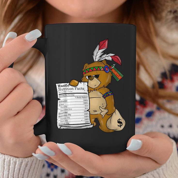 Native American Bear Teacher Hustle Nutritional Facts Coffee Mug Unique Gifts