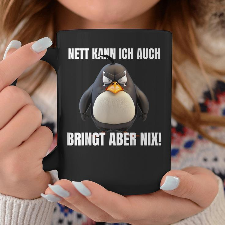Nett Kann Ich Auch Bringt Aber Nix Penguin Montag Tassen Lustige Geschenke