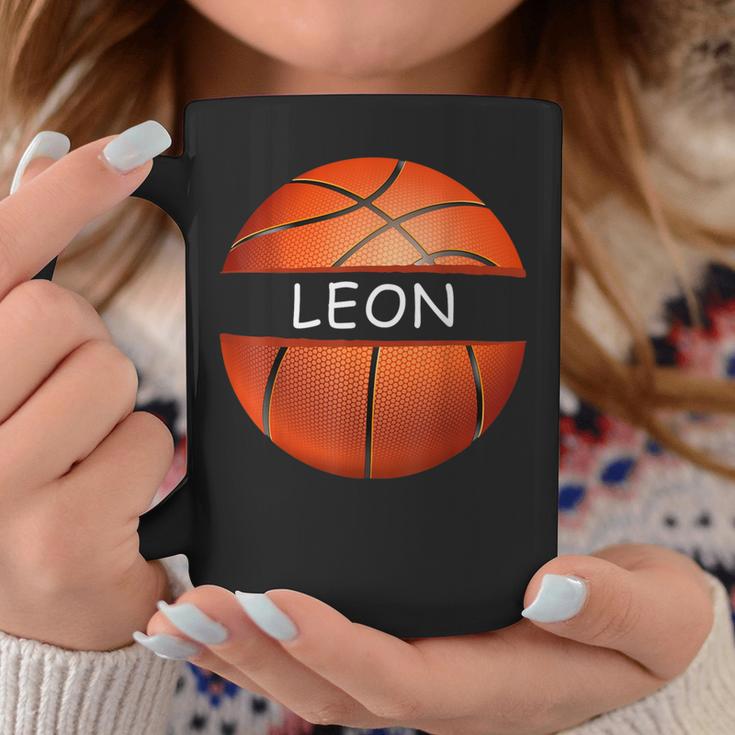 Neuheit Personalisierte Name Leon Sport Basketball Tassen Lustige Geschenke