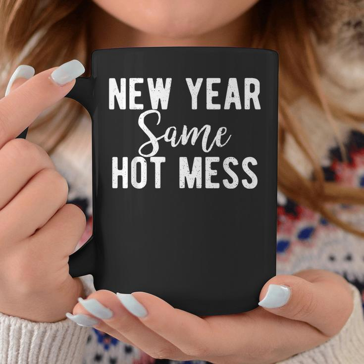 New Year Same Hot Mess Resolutions Workout Party Coffee Mug Unique Gifts