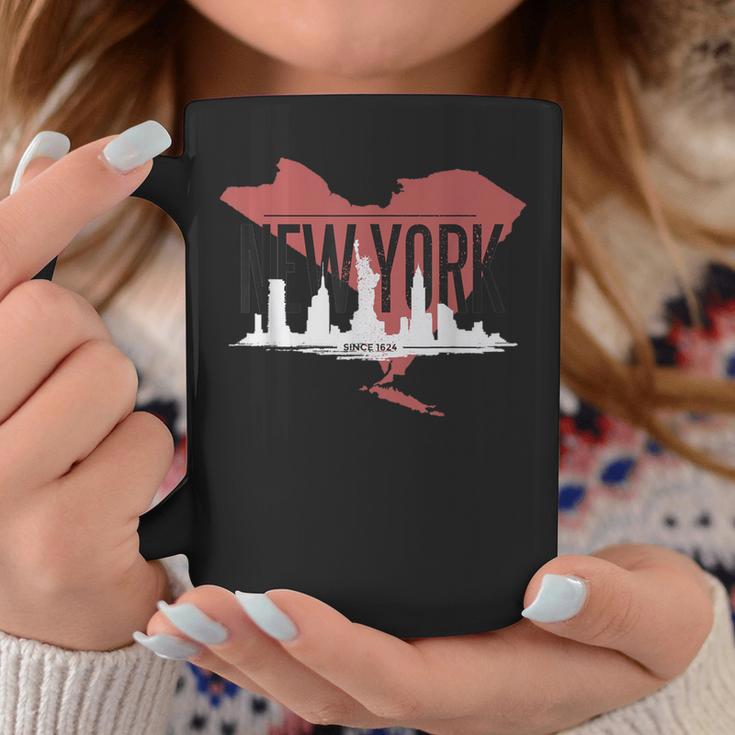 New York City Since 1624 Skyline State Map Ny Nyc Coffee Mug Unique Gifts