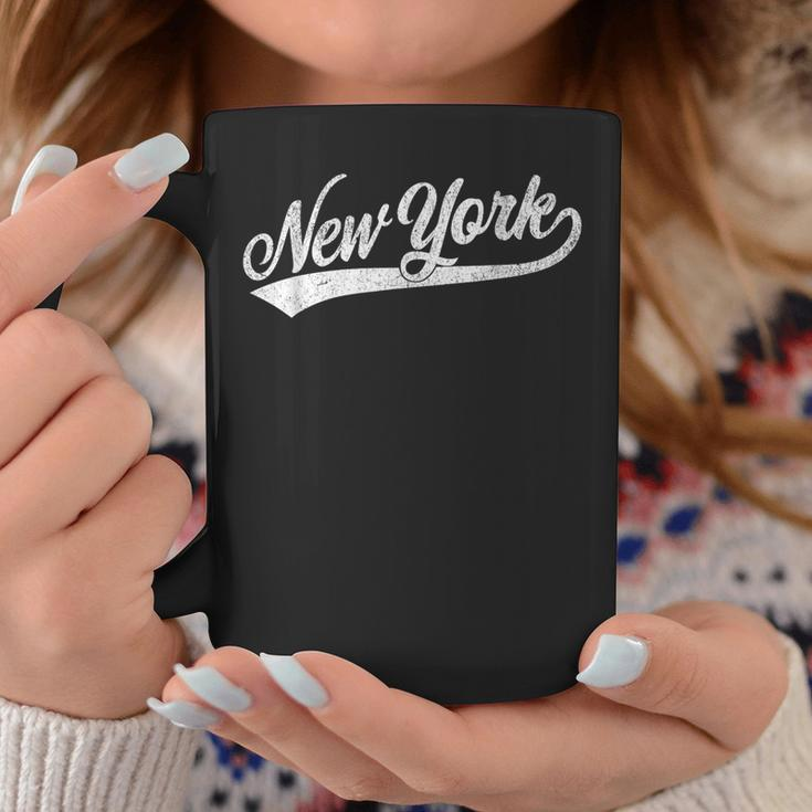 New York City Baseball Script Coffee Mug Unique Gifts