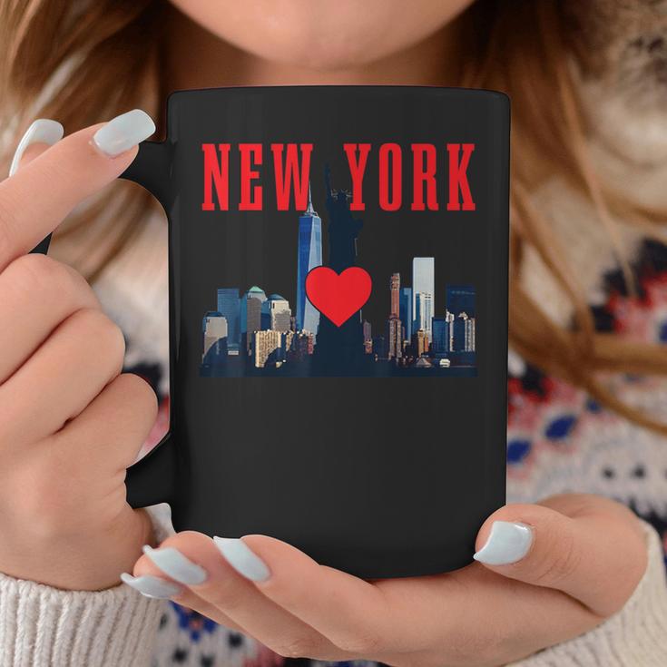 New York City Nyc Ny Skyline Statue Of Liberty Heart Coffee Mug Unique Gifts