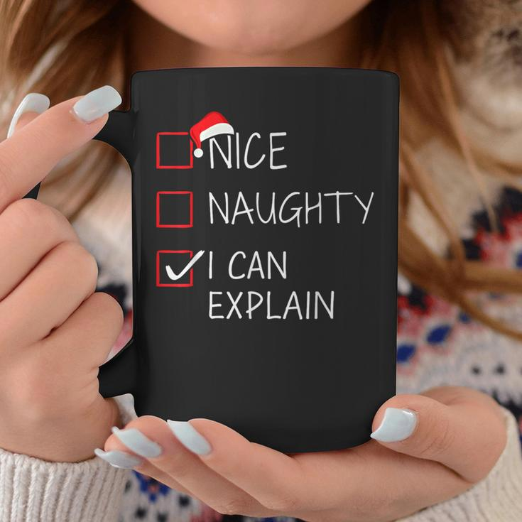 Nice Naughty I Can Explain Christmas List For Santa Claus Coffee Mug Unique Gifts