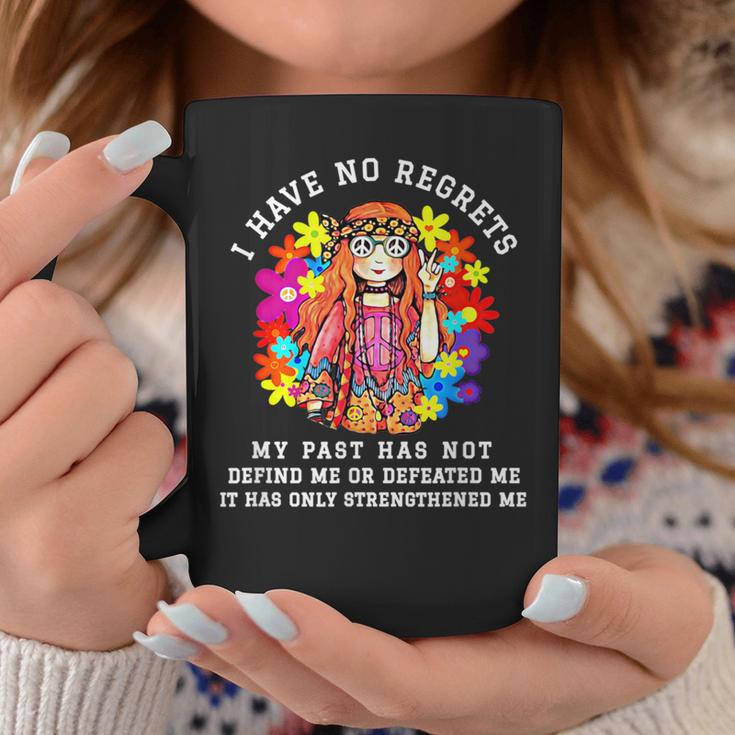 I Have No Regrets My Past Has Not Defined Me Hippie Coffee Mug Unique Gifts