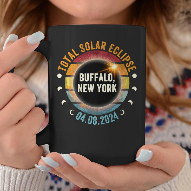 North America Total Solar Eclipse 2024 Buffalo New York Usa Coffee Mug Personalized Gifts